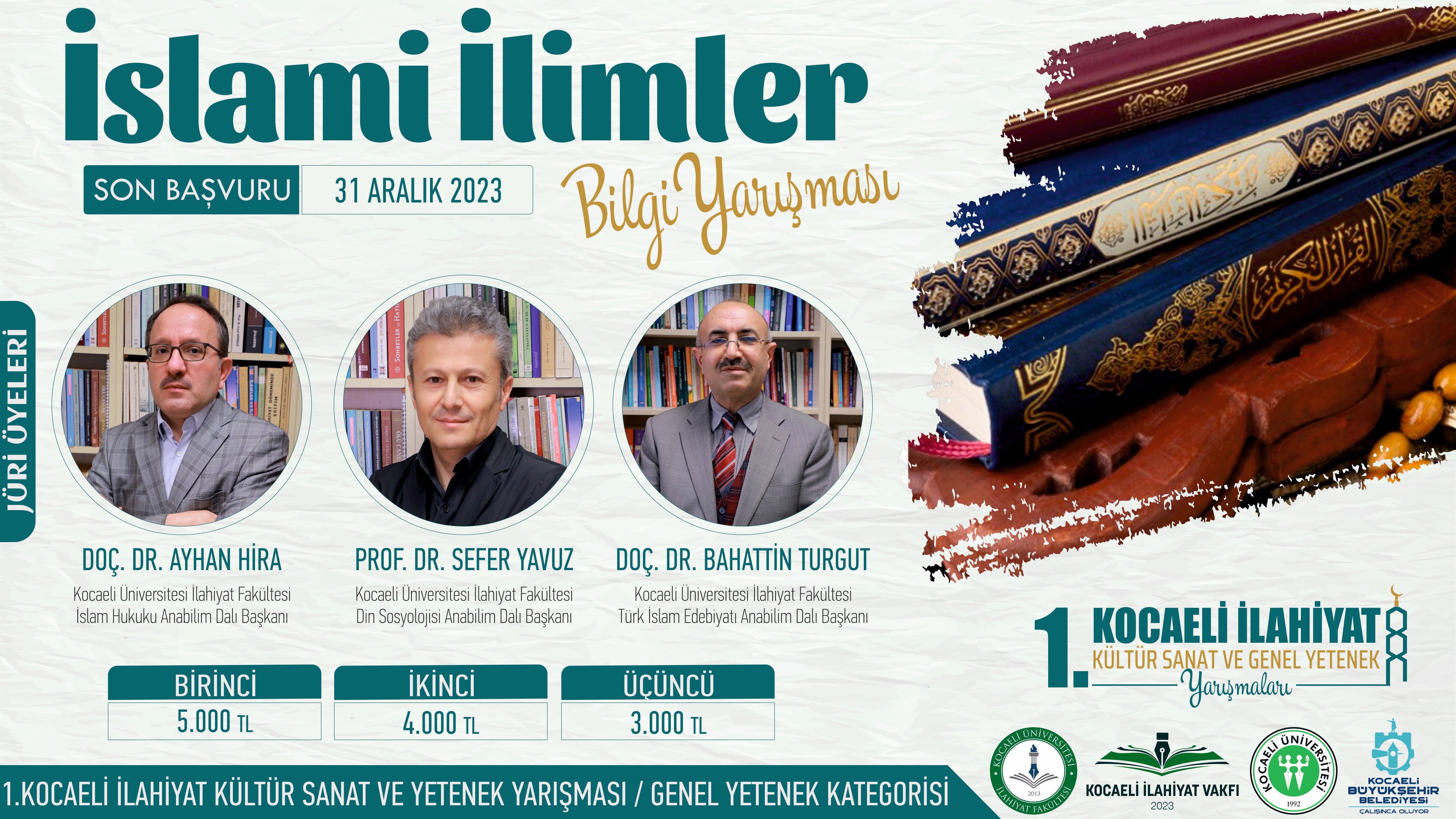 1.KOCAELİ İLAHİYAT KÜLTÜR SANAT VE GENEL YETENEK YARIŞMALARI BAŞLIYOR ...